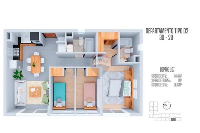 Departamento nuevo la florida 3d+2b+e