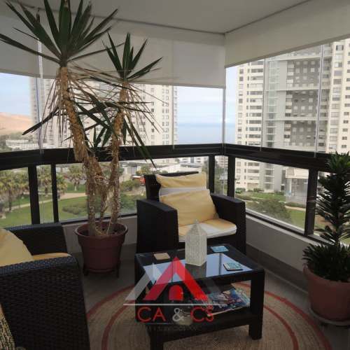 DEPARTAMENTO PRACTICAMENTE NUEVO EN CONCON 2 DORM 2 BAÑOS