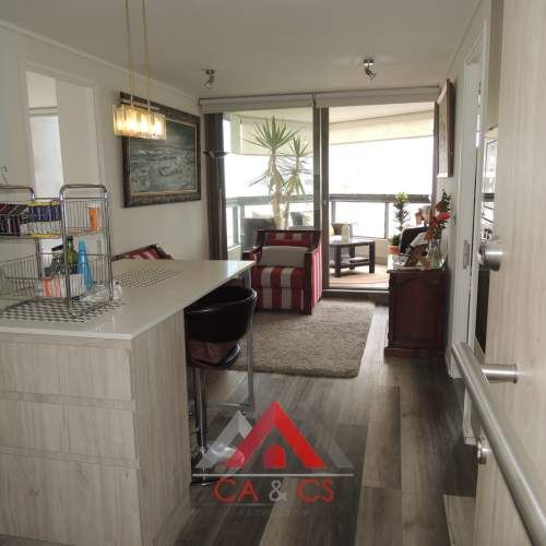 DEPARTAMENTO PRACTICAMENTE NUEVO EN CONCON 2 DORM 2 BAÑOS