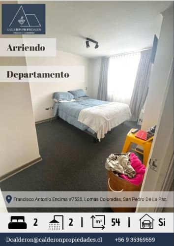 Hermoso departamento en arriendo Lomas Coloradas 2D+2B+1E