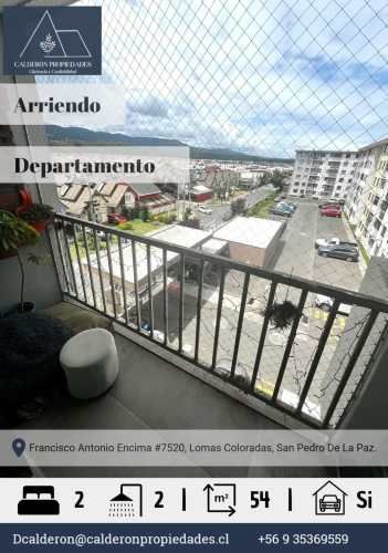 Hermoso departamento en arriendo Lomas Coloradas 2D+2B+1E
