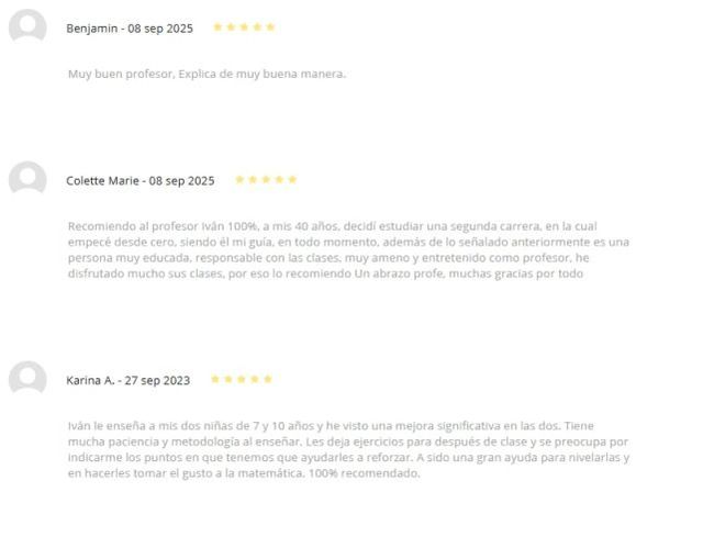 PROFESOR ONLINE MATEMÁTICAS (CLASES DE REFORZAMIENTO)