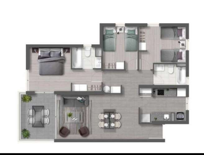 Se arrienda amplio Departamento,  Edificio los Alerces, sector norte