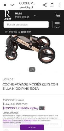 Coche paea bebés