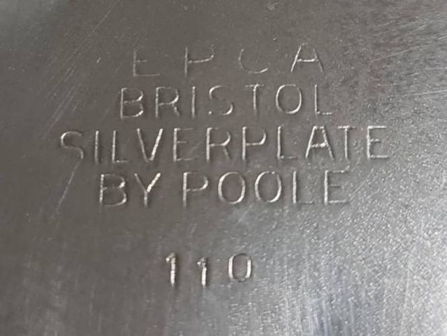 Juego de te BRISTOL silver plate by poole (plaque)