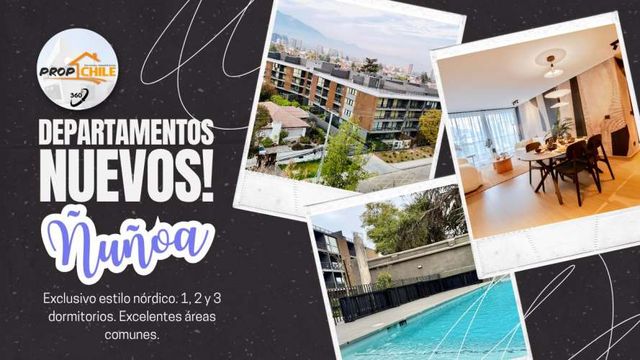 Departamentos NUEVOS! 2 y 3 D, Ñuñoa. (133478)