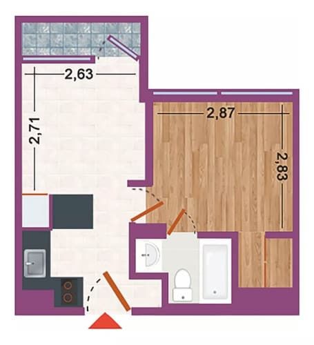 Oferta! Departamento 1 Dormitorio, Cerca Universidades