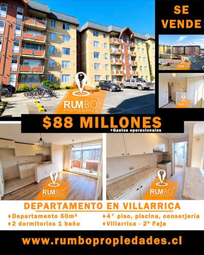 Se vende departamento en condominio, Villarrica