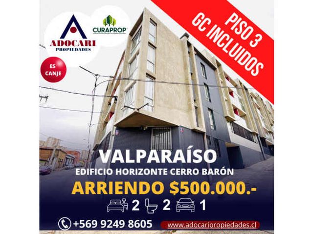 VALPARAÍSO - EDIFICIO HORIZONTE CERRO BARÓN - 2D 2B 1E
