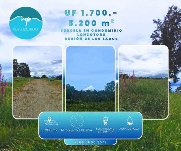 PARCELA 5200 MTS LONCOTORO CONDOMINIO