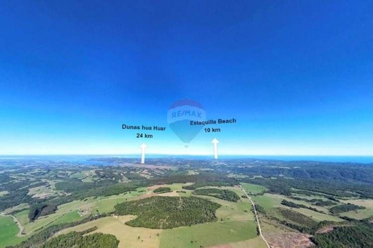 Parcela plana con estero en estaquilla beach