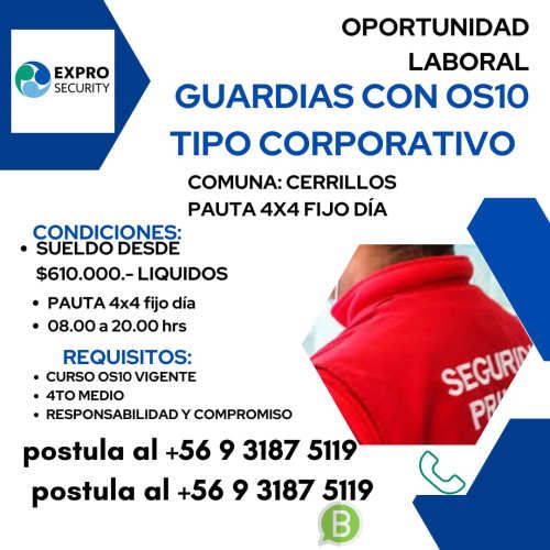 guardia os10 corporativo 4x4 fijo dia  cerrillos