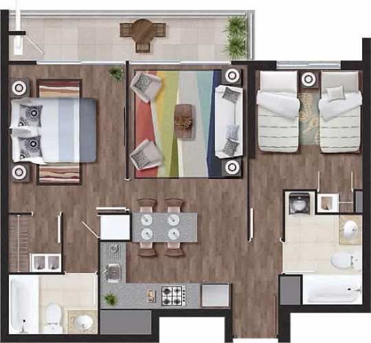 Departamento ZAÑARTU CON PEDRO DE VALDIVIA