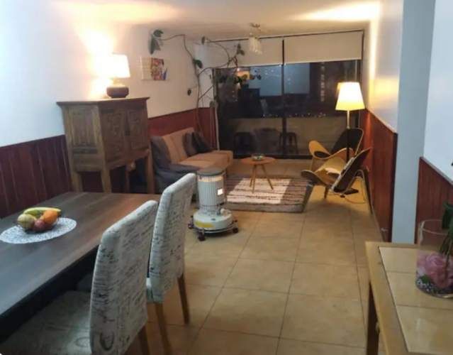 Hermoso  dpto  amoblado vista despejada hacia la cordillera