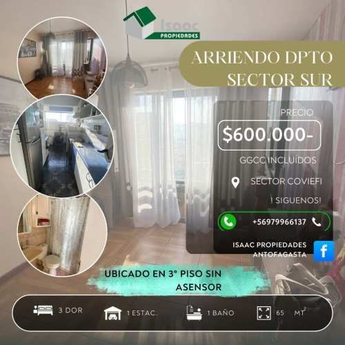 Departamento en Sector Sur