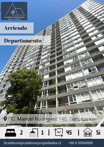 Arriendo Departamento en Manuel Rodríguez Concepción - Con o sin estacionamiento