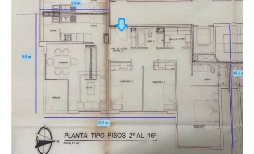 DEPTO 3D/2B EN LAS CONDES CON 3 ESTACIONAMIENTOS