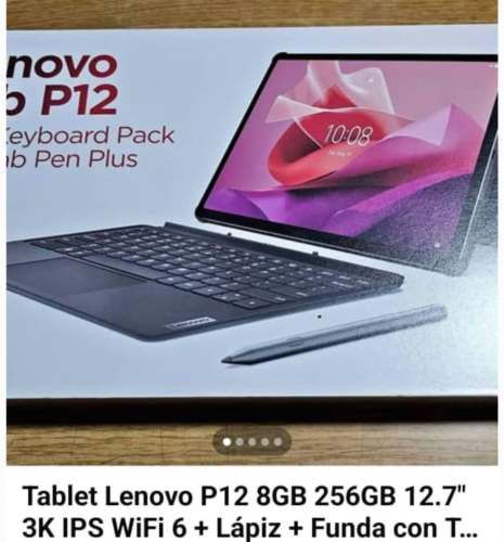 Table Lenovo P 12 8GB 256GB 12.7"