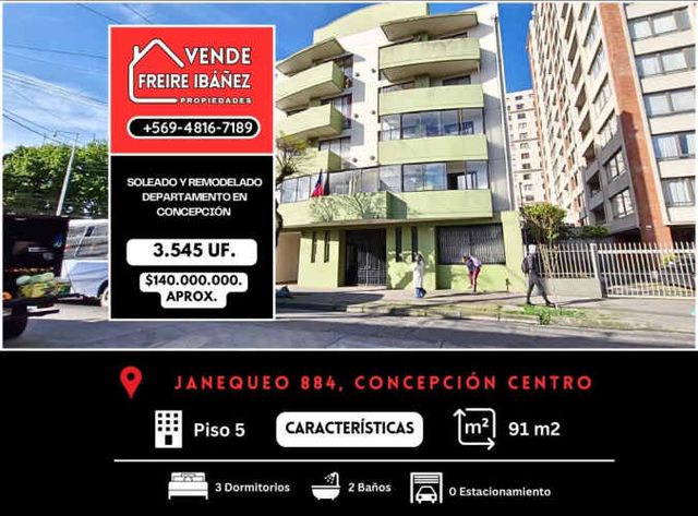 SOLEADO E ILUMINADO DEPTO. EN CONCEPCIÓN 3D-2B