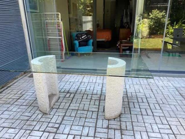 Mesa Comedor Vidrio 190 x 100 cms, como NUEVA