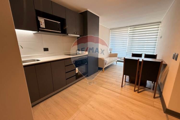 "moderno depto. amoblado en ñuñoa con piscina"