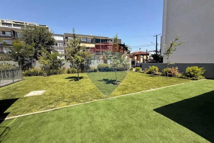 "moderno depto. amoblado en ñuñoa con piscina"