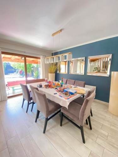 CASA CHILENA 1 PISO A PASOS COLEGIO PEDREGALES, 3D + 3B + Escritorio + P. Servicio + Piscina + Quincho