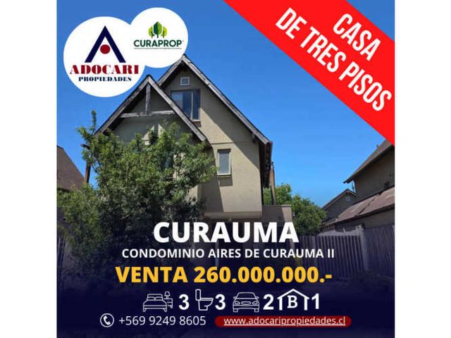 CURAUMA - CASA CONDOMINIO AIRES DE CURAUMA II - 3D 3B 2E