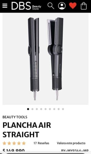 Plancha Air Straight BEAUTY TOOLS Plancha de Aire Alisadora