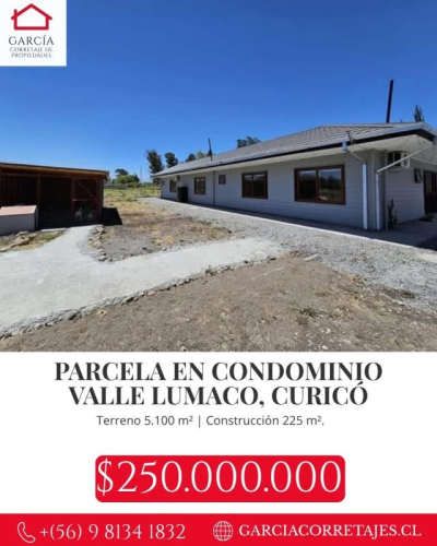 PARCELA EN VALLE LUMACO, RAUCO