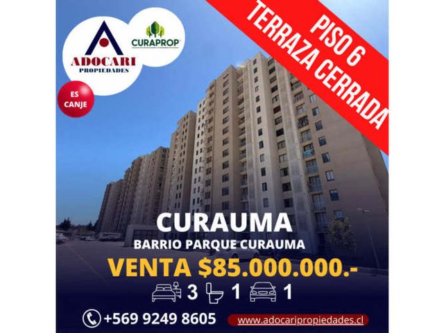 CURAUMA - DPTO BARRIO PARQUE CURAUMA - 3D 1B 1E