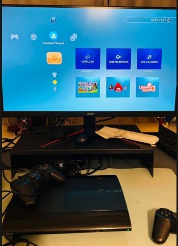 PS3 Slim 250GB, HEN, Juegos, 2 controles