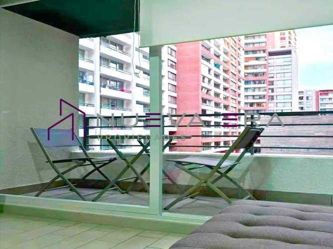 Dpto Amoblado con terraza Stgo. Centro (135718)