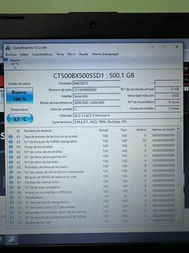 Notebook HP 240 G6 / 16GB RAM/ 500GB SSD