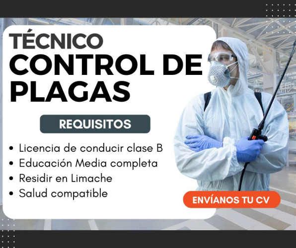 TECNICO EN CONTROL DE PLAGAS - LIMACHE