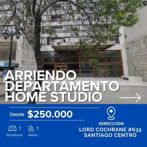 dpto tipo estudio centro de santiago metro parque almagro