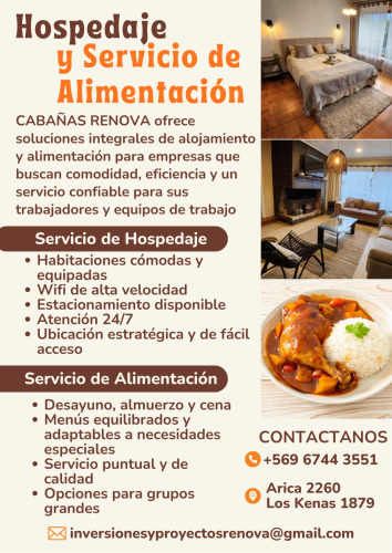 Hospedaje y Servicio de Alimentacion