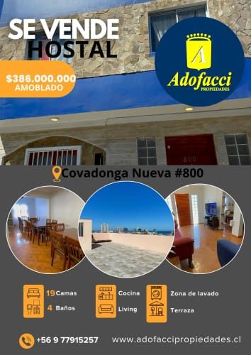 Se Vende Hostal Amoblado Covadonga Nueva