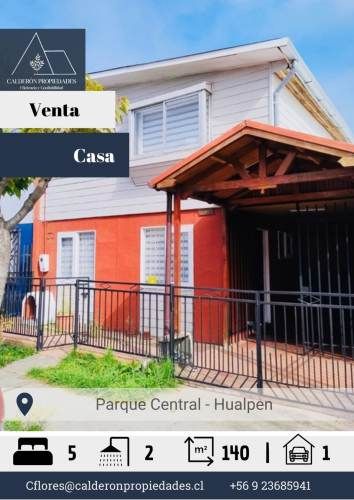Venta Amplia Casa Parque Central – Hualpén