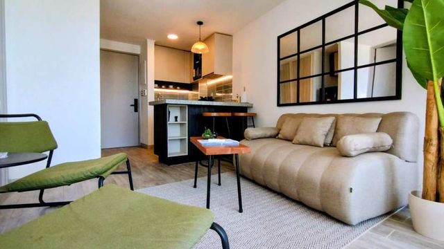 DEPTO 39 M2, AMOBLADO, 1 D, 1B, 1 BOD, 1 EST