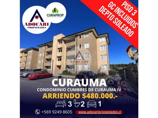 CURAUMA - DPTO CUMBRES DE CURAUMA IV - 3D 2B 1E