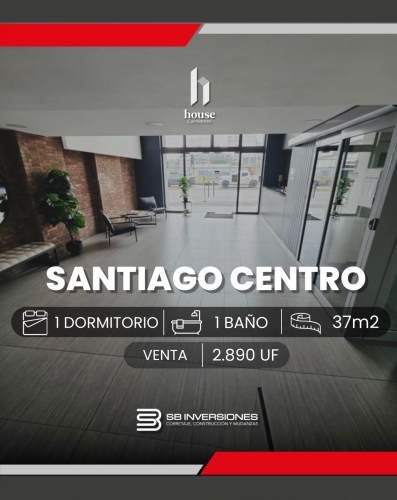 VENTA DEPARTAMENTO 1HAB 1BA SANTIAGO