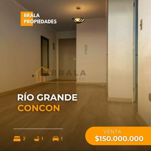 VENTA DEPARTAMENTO IDEAL PARA INVERSIÓN, CONCON