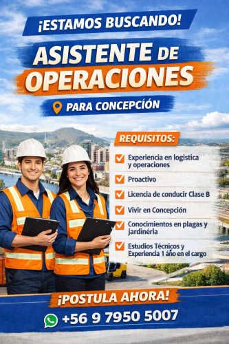 ASISTENTE DE OPERACIONES - CONCEPCION