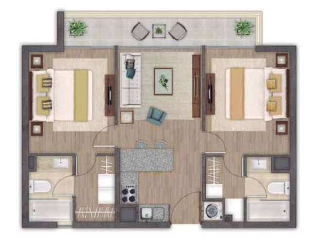 Departamento mariposa, casi nuevo, entrega inmediata. Metro Toesca