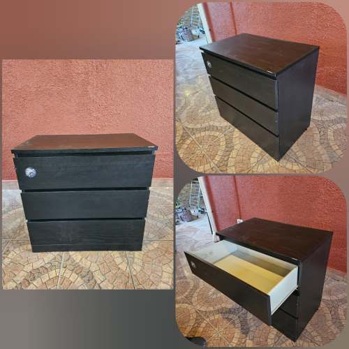CÓMODA MALM CON 3 CAJONES