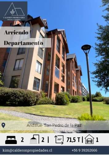 Arriendo Depto en Avenida Andalué, San Pedro de La Paz