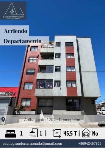 Arriendo Departamento – Aníbal Pinto 1202, Concepción