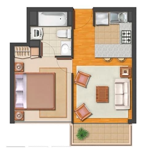 Metro Rondizzoni; Ideal Para Inversión - 1dormitorio + 1baño